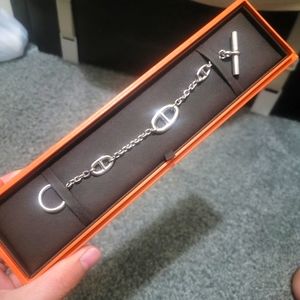 🚫SOLD🚫 HERMES FARANDOLE SILVER BRACELET